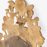 French Girandole Sconces gilt bronze wall sconces beveled mirrors Rococo Revival cherubs female mascarons 19th century
