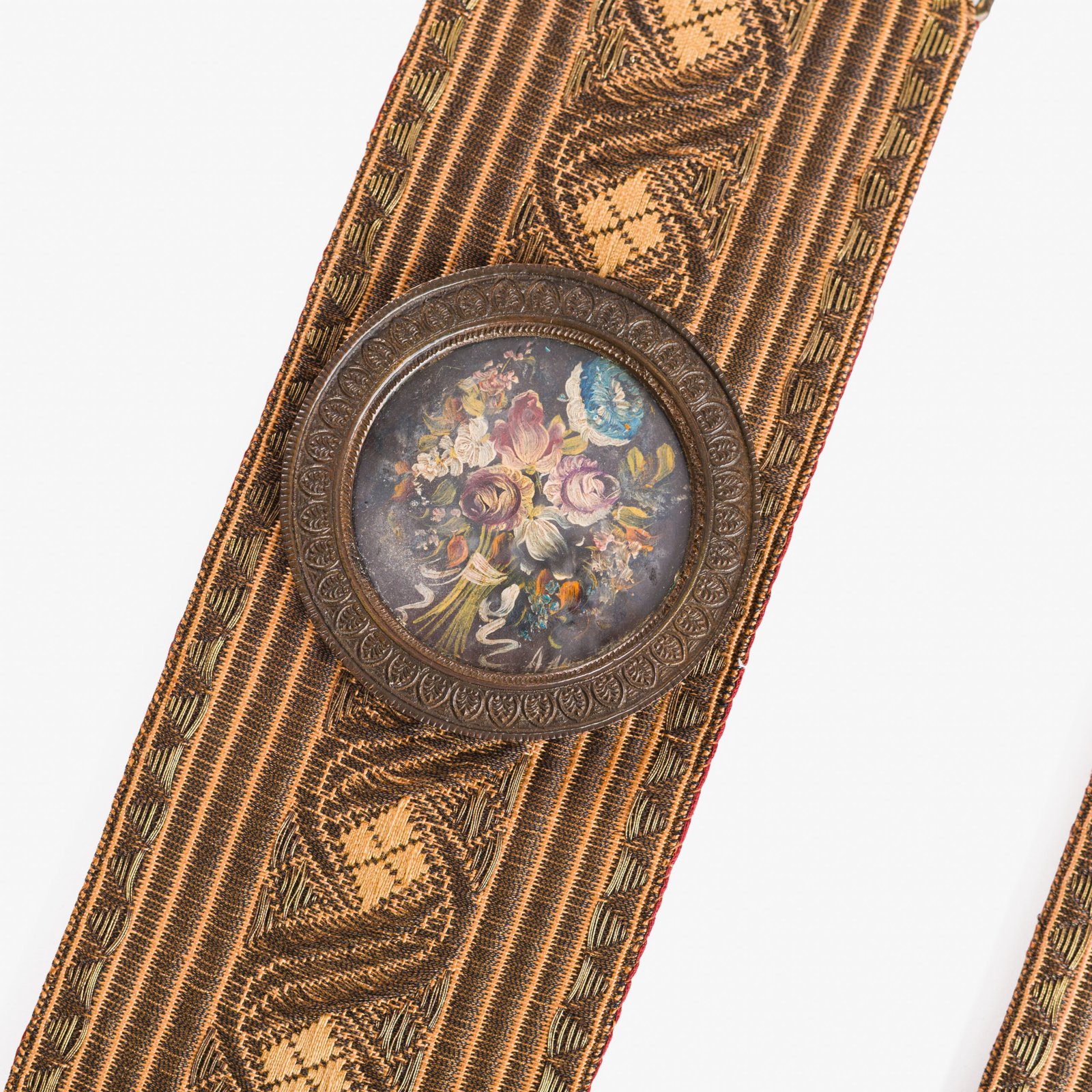 Antique French Wall Panels with Putti, Floral Miniatures and Belle Epoque Silk Decoration, Circa 1910–1920