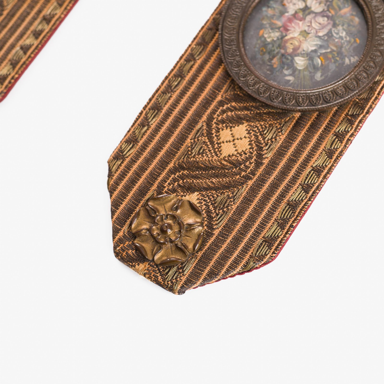 Antique French Wall Panels with Putti, Floral Miniatures and Belle Epoque Silk Decoration, Circa 1910–1920