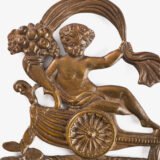 Antique French Wall Panels with Putti, Floral Miniatures and Belle Epoque Silk Decoration, Circa 1910–1920