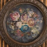 Antique French Wall Panels with Putti, Floral Miniatures and Belle Epoque Silk Decoration, Circa 1910–1920