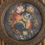 Antique French Wall Panels with Putti, Floral Miniatures and Belle Epoque Silk Decoration, Circa 1910–1920
