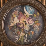Antique French Wall Panels with Putti, Floral Miniatures and Belle Epoque Silk Decoration, Circa 1910–1920