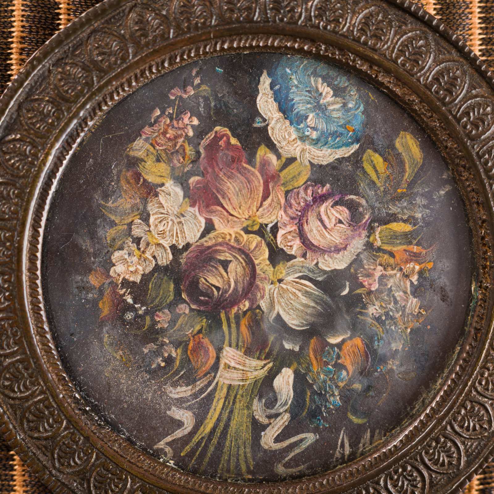 Antique French Wall Panels with Putti, Floral Miniatures and Belle Epoque Silk Decoration, Circa 1910–1920