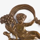 Antique French Wall Panels with Putti, Floral Miniatures and Belle Epoque Silk Decoration, Circa 1910–1920