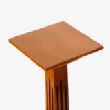 Art Deco Pedestals by Siegel Paris, Set of Three French Display Columns in Solid Wood, Original Luxury Store Fixtures, France, Circa 1925–1935.