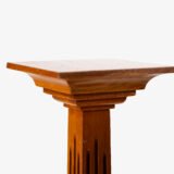 Art Deco Pedestals by Siegel Paris, Set of Three French Display Columns in Solid Wood, Original Luxury Store Fixtures, France, Circa 1925–1935.
