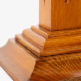 Art Deco Pedestals by Siegel Paris, Set of Three French Display Columns in Solid Wood, Original Luxury Store Fixtures, France, Circa 1925–1935.