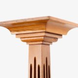 Art Deco Pedestals by Siegel Paris, Set of Three French Display Columns in Solid Wood, Original Luxury Store Fixtures, France, Circa 1925–1935.