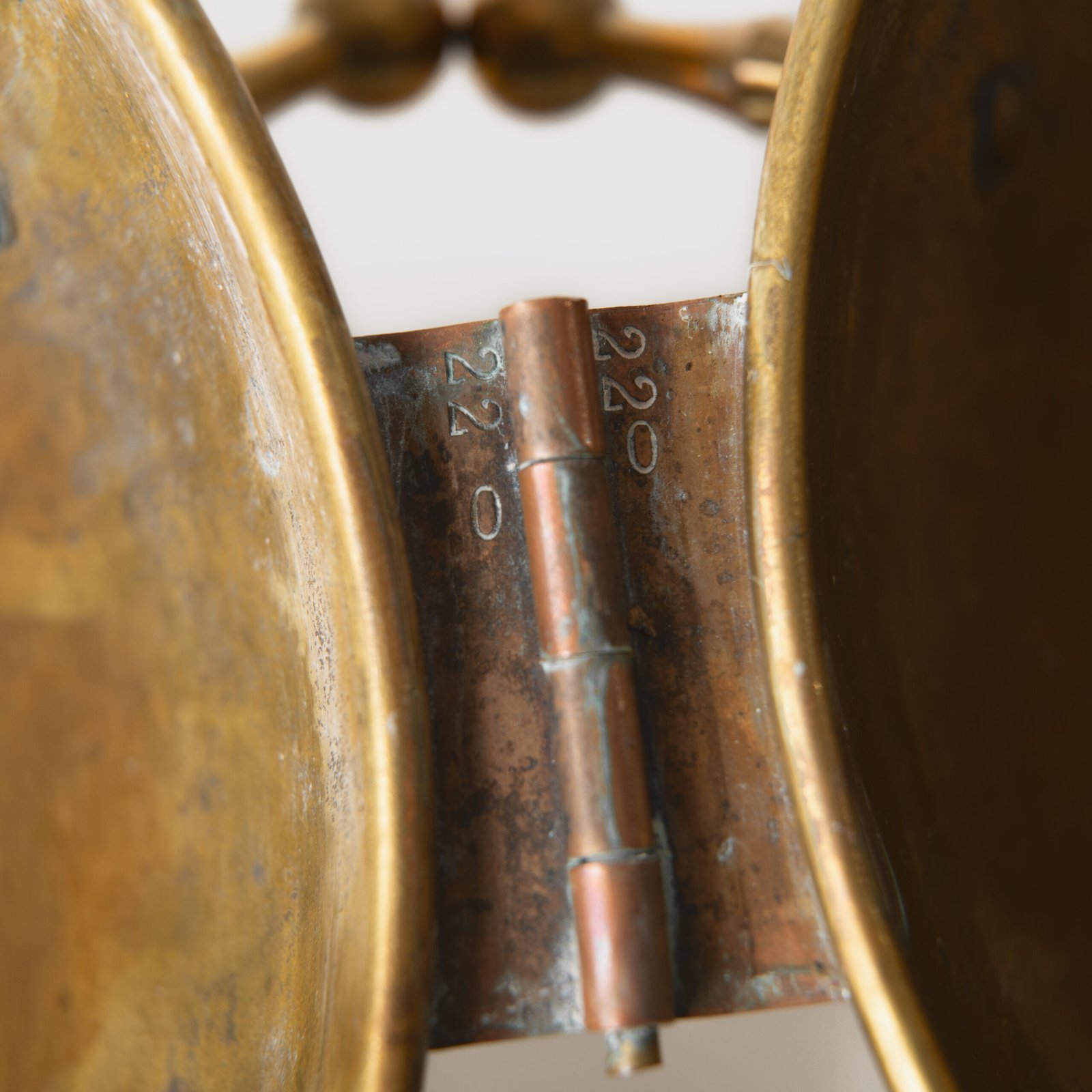 Art Deco Thermos in Brass and Pyrex Glass, Rare Spherical Coffee Thermos, Futurist Industrial Design, Sweden Circa 1930–1940.