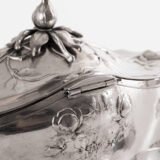 WMF Jewelry Box Art Nouveau silver plated Model No. 28 with floral decoration, Germany ca. 1900