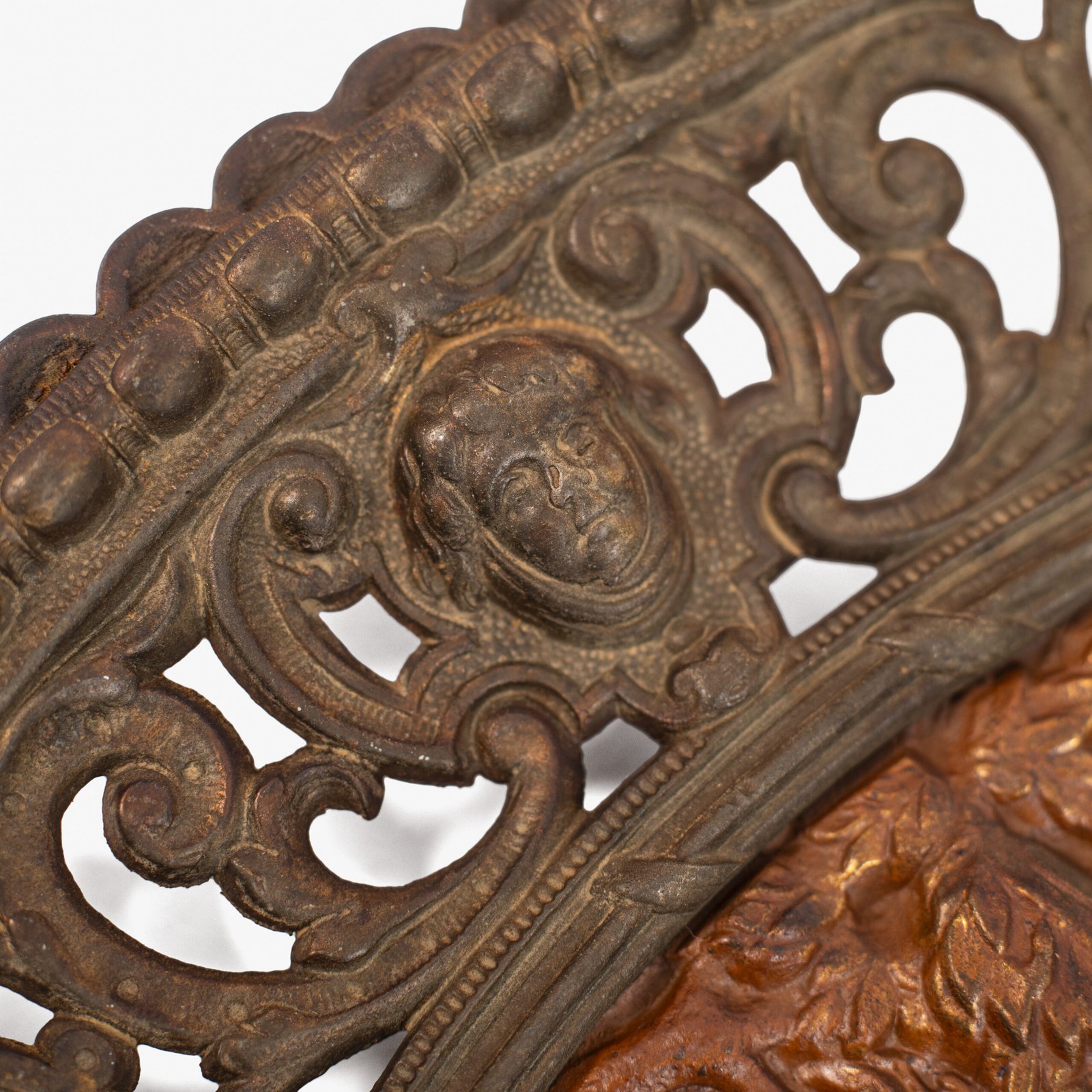 Pair of antique German Bronze Plaques with Neo-Renaissance openwork frames and literary relief scenes, 1890–1905.
