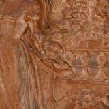 Pair of antique German Bronze Plaques with Neo-Renaissance openwork frames and literary relief scenes, 1890–1905.